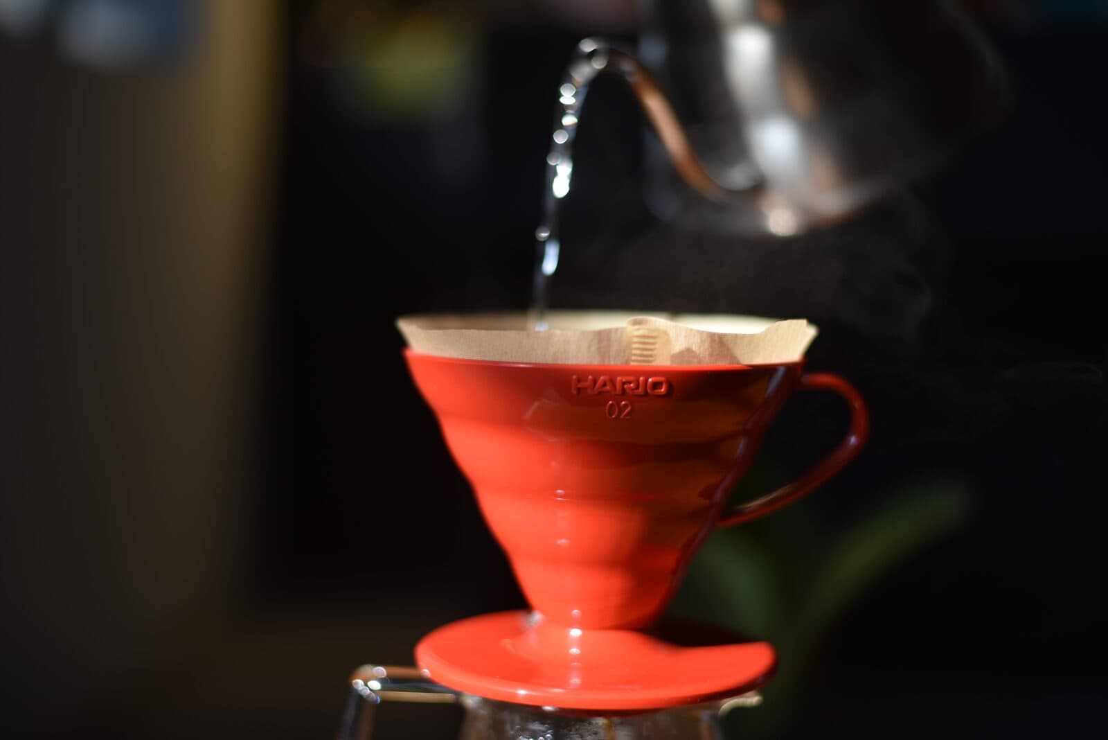 Pour-over brewing with a Hario V60